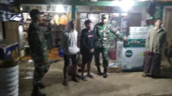Patroli Malam Koramil Karangtengah Perkuat Rasa Aman Warga