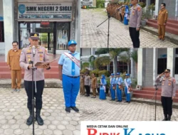 Kasat Binmas Polres Pidie Jadi Pembina Upacara Saweu Sikula di SMK Negeri 2 Sigli