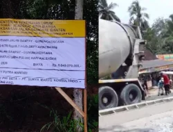 Proyek Pembangunan Ruas Jalan Sampai–Gunungkencana Diduga Tidak Sesuai Spesifikasi, GMBI Layangkan Pengaduan ke Kejati Banten