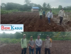 Bhabinkamtibmas Desa Belaras Cek Persiapan Lahan Jagung di PT RSA untuk Dukung Ketahanan Pangan