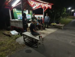 Cegah Gangguan Kamtibmas Babinsa Laksanakan Patroli Malam