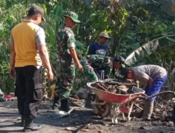 Duka Warga Adalah Duka Kami, Sinergi Babinsa dan Bhabinkamtibmas Bantu Korban Rumah Roboh