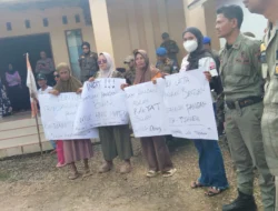Aliansi Masyarakat Topanda Sampaikan Pernyataan Sikap, Satpol PP dan Intel Polres Amankan Aksi