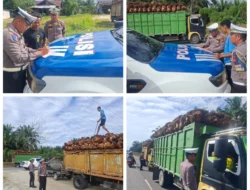 Satlantas Polres Siak Tertibkan Truk Sawit ODOL, Kapolres: Patuhi Aturan Demi Keselamatan Bersama