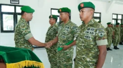 Kodim 0314/Inhil Gelar Korps Raport, Tiga Personel Resmi Pindah Satuan
