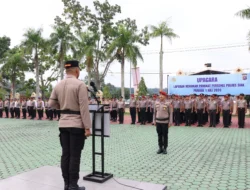 AKBP Sepuh Pimpin Kenaikan Pangkat 63 Personel Polres Siak