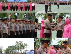 AKBP Sepuh Pimpin Kenaikan Pangkat 63 Personel Polres Siak dengan penuh hikmat. 